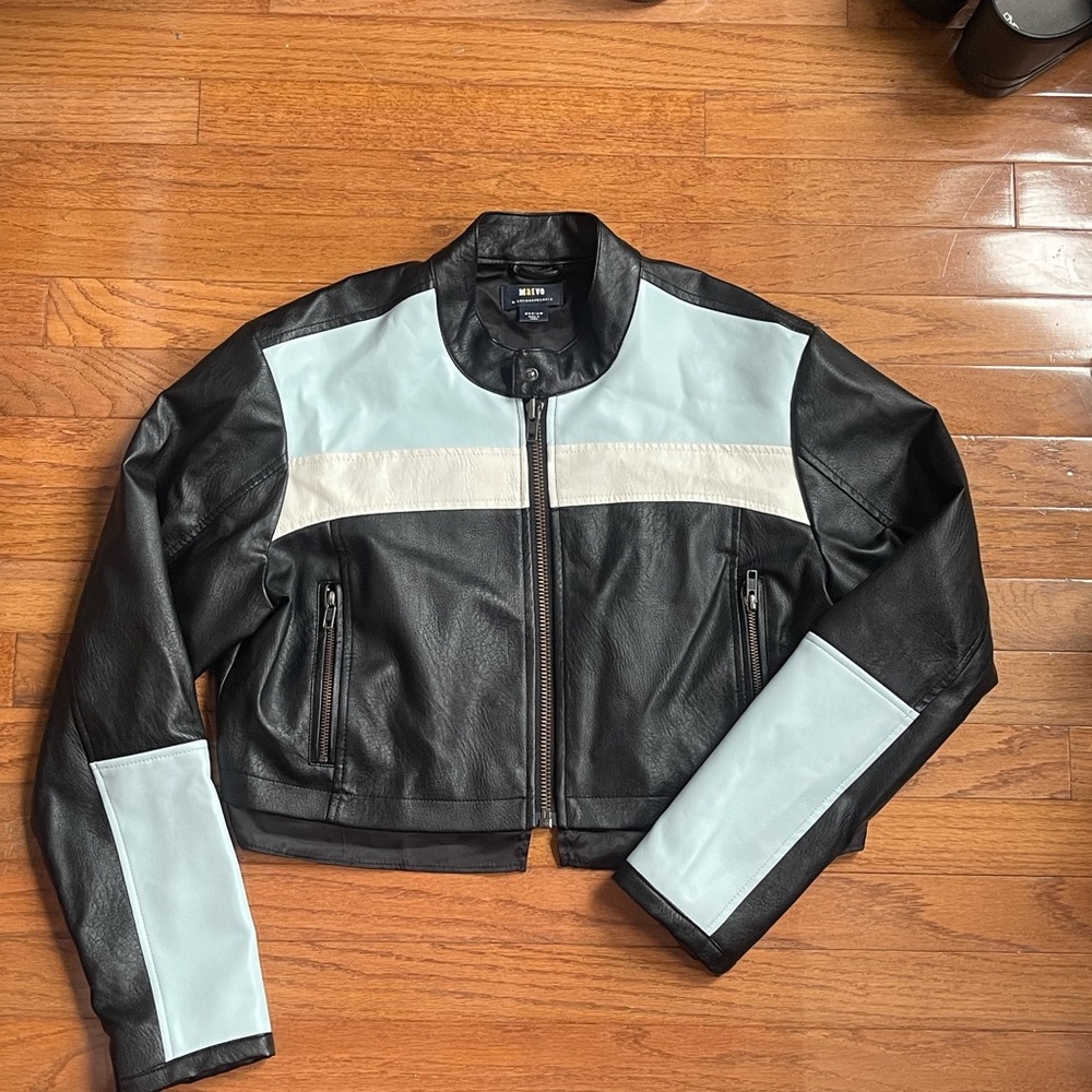 Anthropologie Black Vegan Leather Jacket